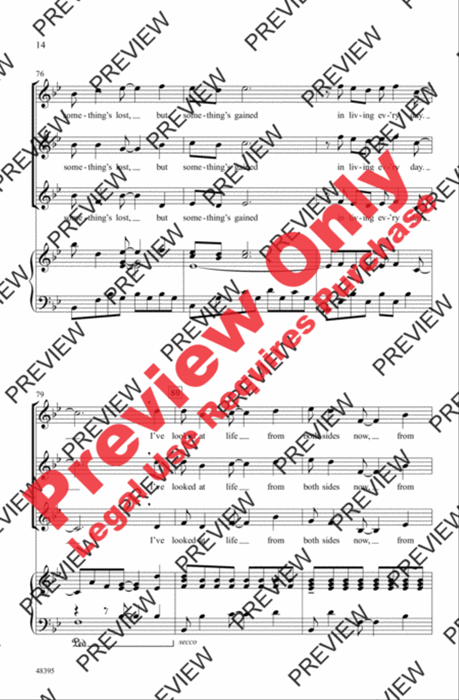 Both Sides Now Women's Choir scores gallery preview page 14