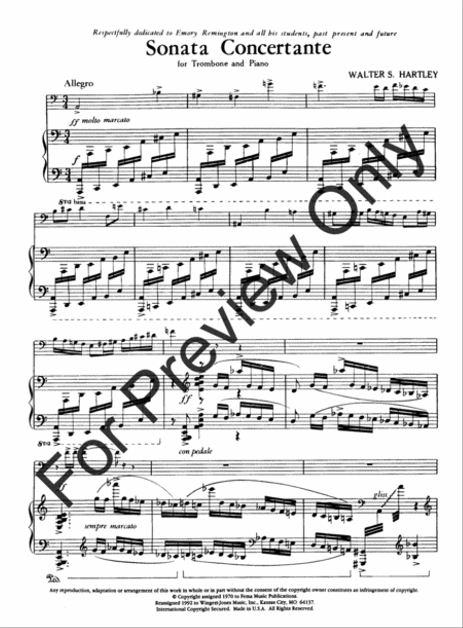 Sonata Concertante Trombone scores gallery preview page 4