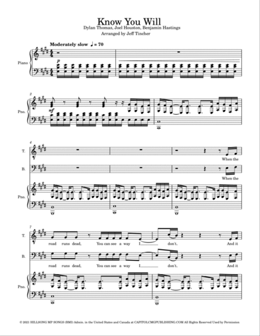 Know You Will Know You Will TTBB scores gallery preview page 2