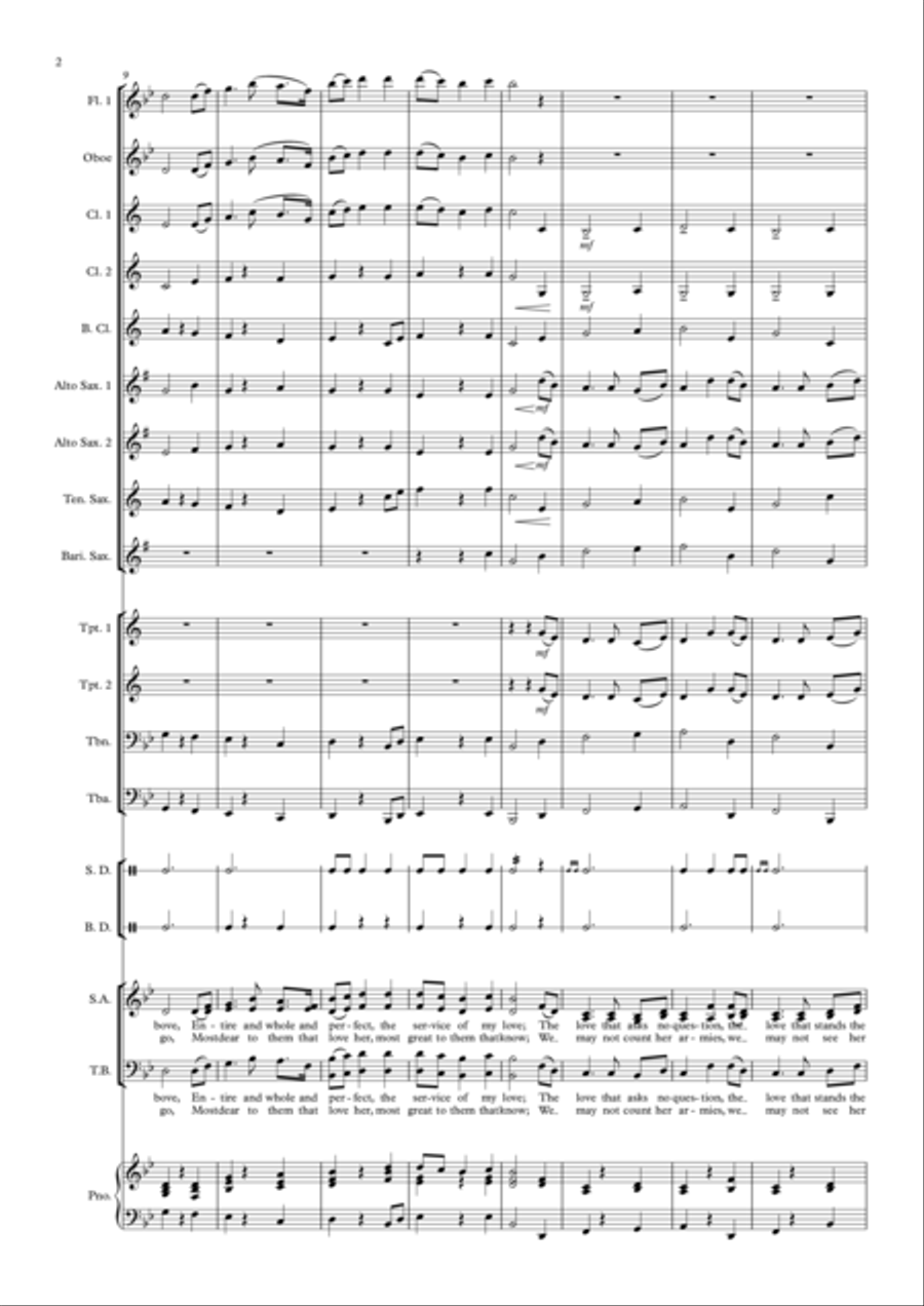 I Vow To Thee My Country 4-Part scores gallery preview page 2