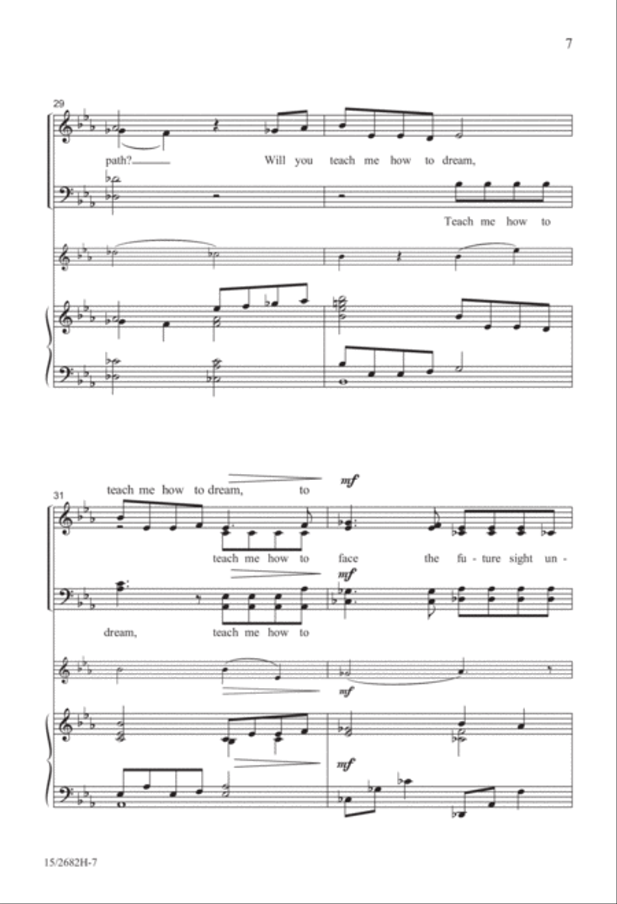 Will You Teach Me? 4-Part scores gallery preview page 7