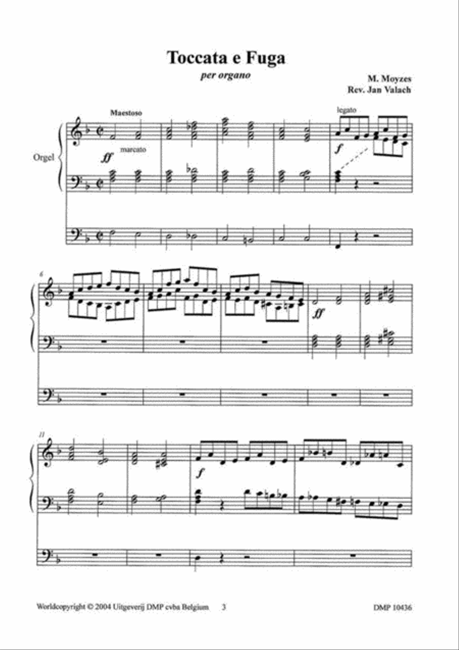 Toccata E Fuga Organ scores gallery preview page 2