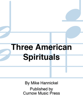 Book cover for Three American Spirituals