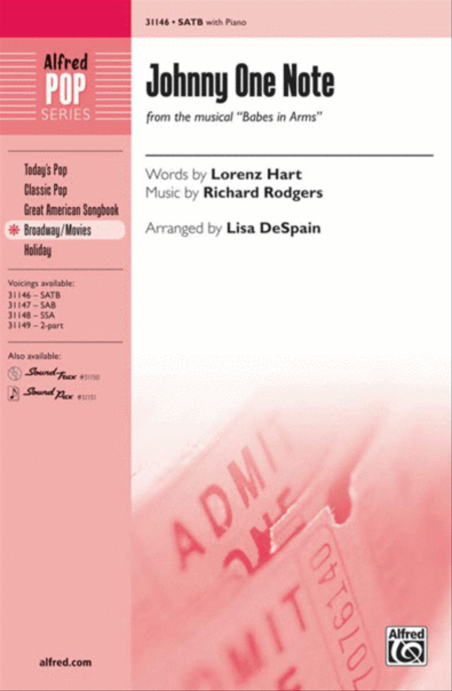 Johnny One Note Johnny One Note 4-Part scores gallery preview page 1