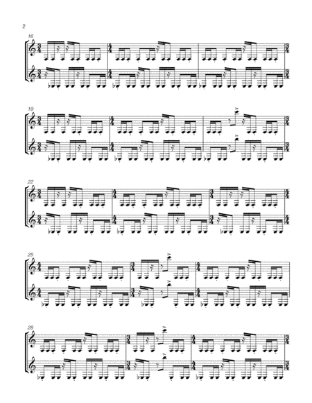 KNEE GAS (ON) for two bass clarinets image number null