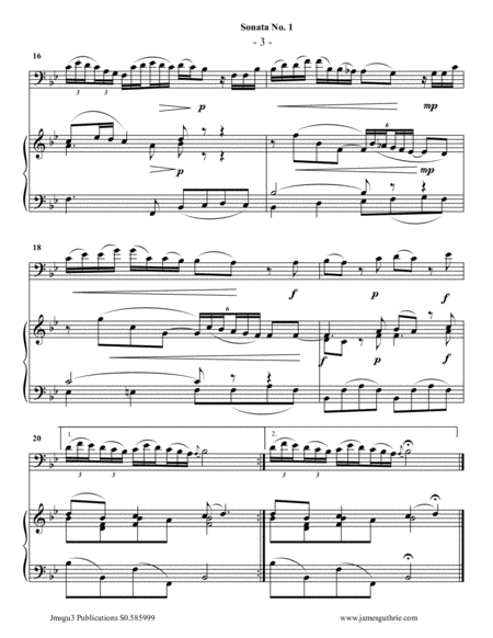 Vivaldi: Sonata No. 1 for Trombone & Piano image number null