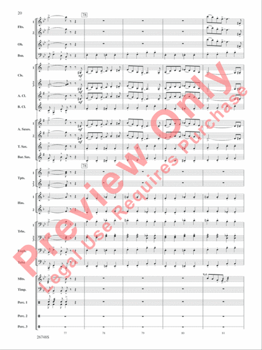 Cotton Ferry Expedition Concert Band scores gallery preview page 21