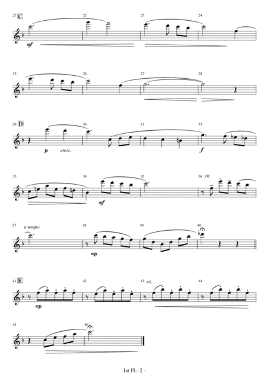 Breakfast At Tiffany's Theme from the Paramount Picture BREAKFAST AT TIFFANY'S Woodwind Trio scores gallery preview page 5
