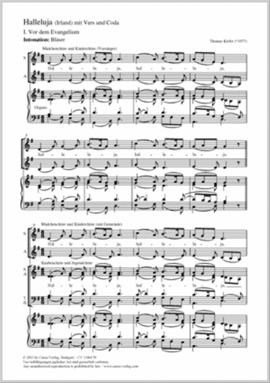 Halleluja (Jesus erschliesst uns die Schrift) SSA scores gallery preview page 1
