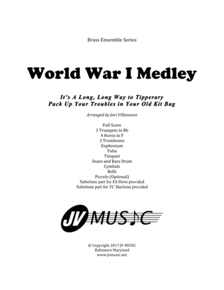 Book cover for WWI Medley for Brass Ensemble