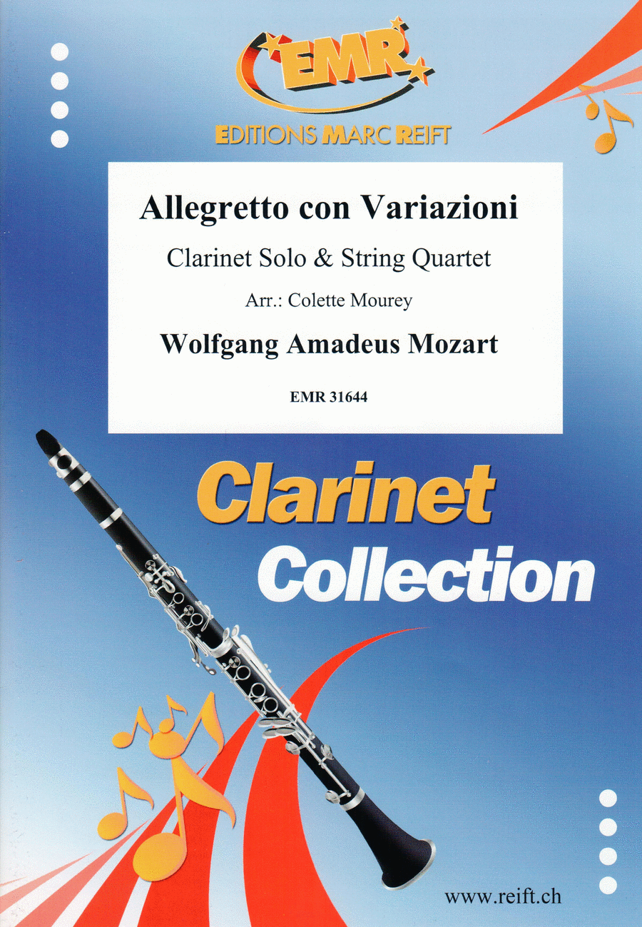 Allegretto con Variazioni Clarinet scores gallery preview page 1