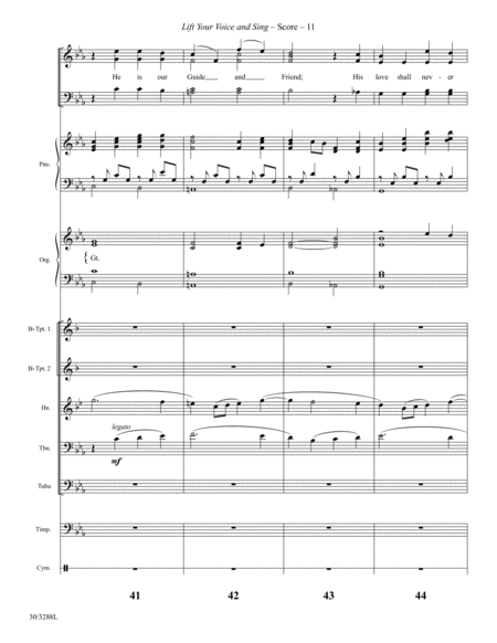 Lift Your Voice and Sing - Instrumental Ensemble Score and Parts image number null