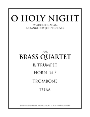 Book cover for O Holy Night - Brass Quartet