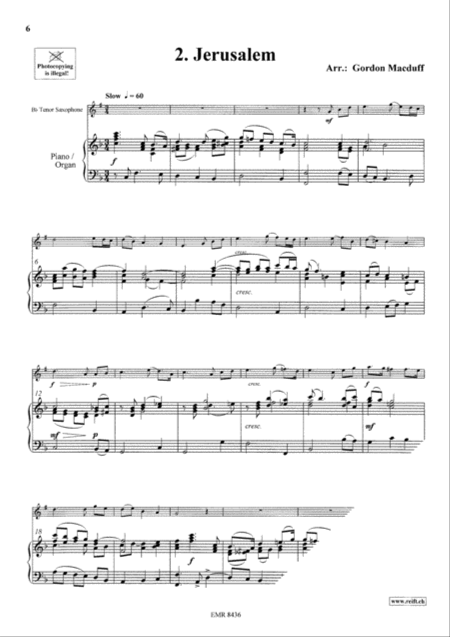 Sacred Music Volume 2 Sacred Music Volume 2 Tenor Saxophone scores gallery preview page 4