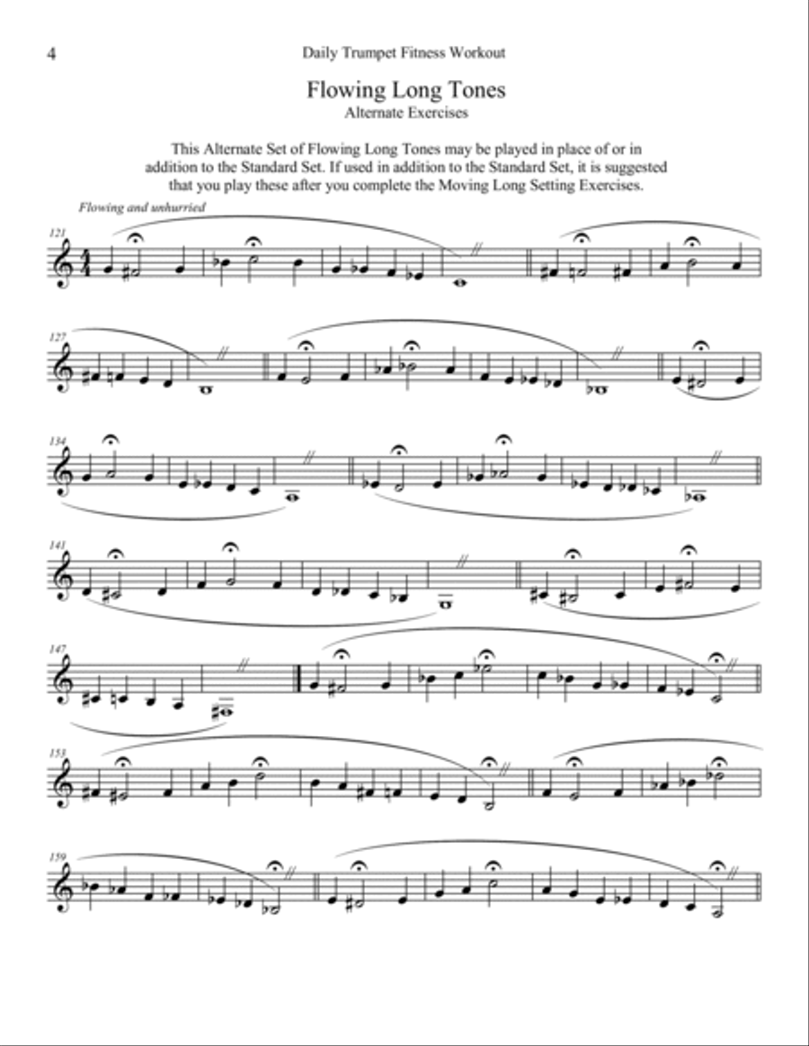 Daily Trumpet Fitness Workout: Staying in Shape for All Genres of Music Trumpet Solo scores gallery preview page 5
