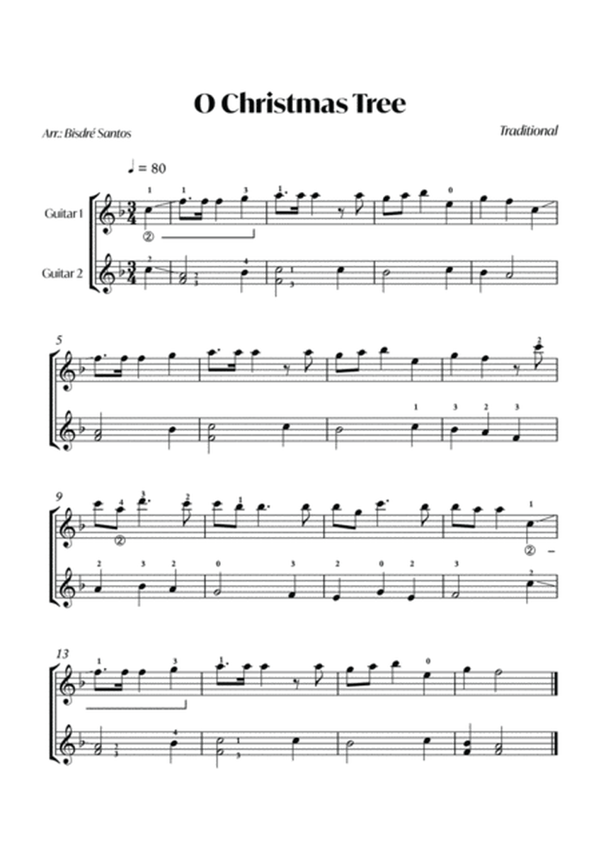 O Christmas Tree (Easy Guitar duo) - Score and parts image number null