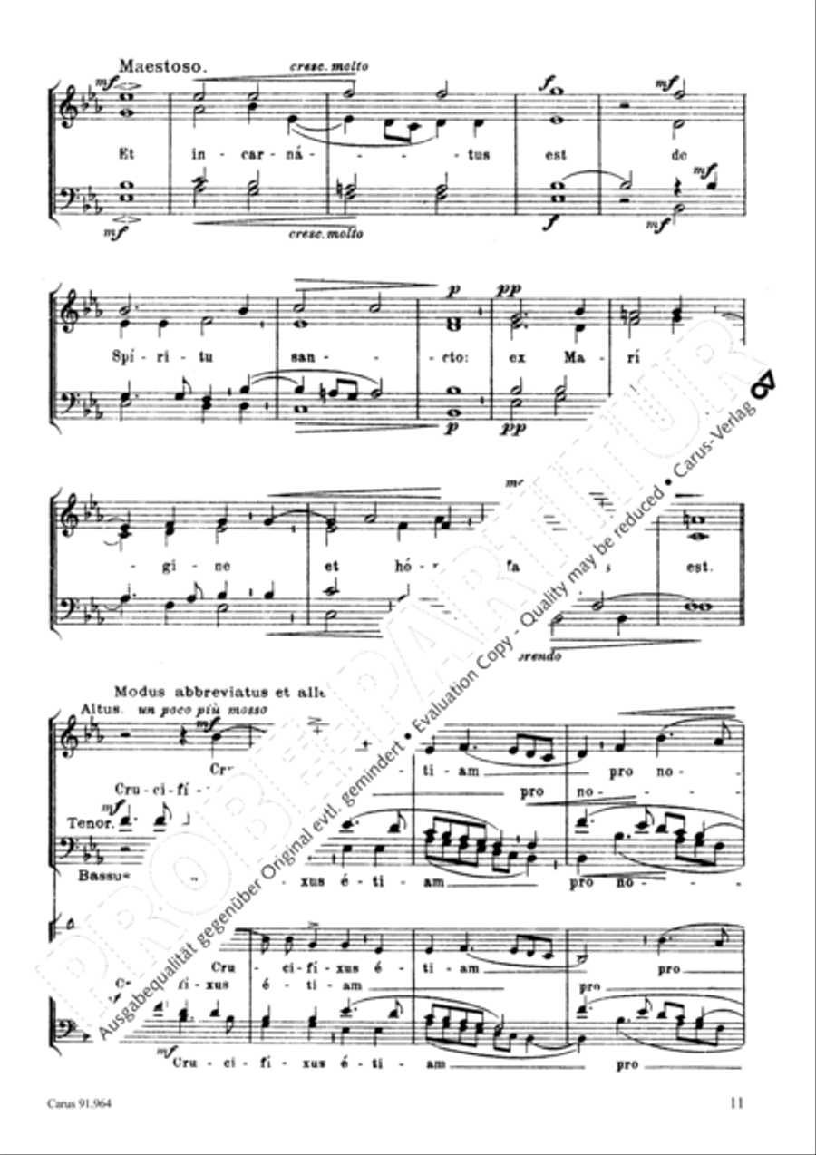 Missa Laudate Dominum de coelis 4-Part scores gallery preview page 12