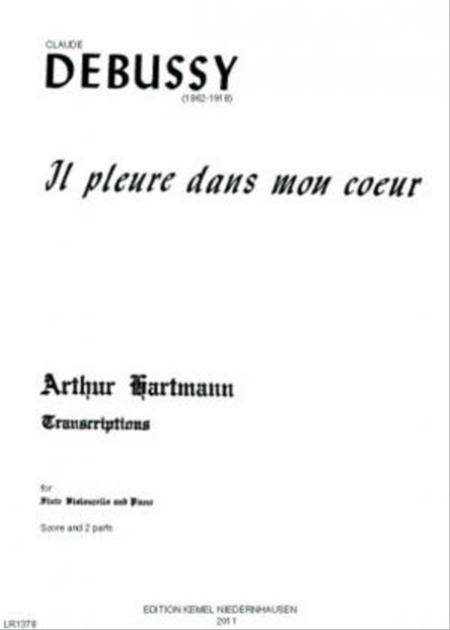 Il pleure dans mon coeur Flute scores gallery preview page 1