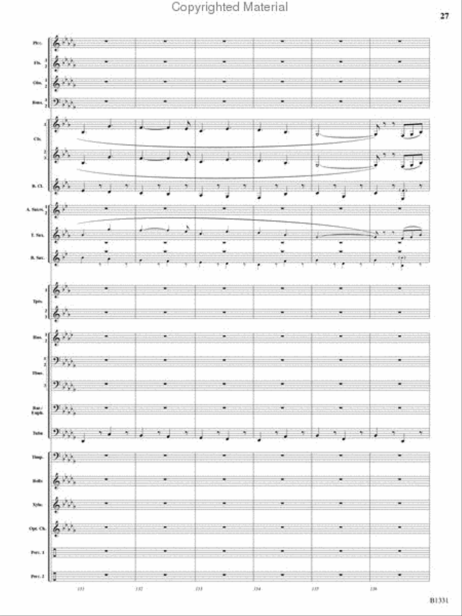 March Jubiloso Concert Band scores gallery preview page 25