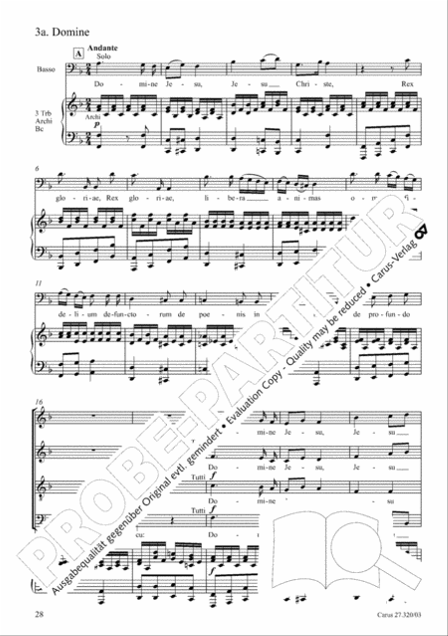 Requiem in D minor 4-Part scores gallery preview page 29