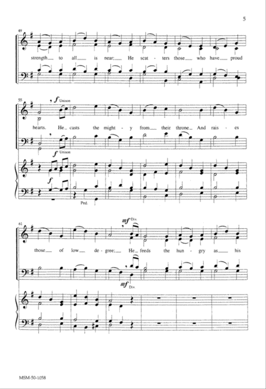 My Soul Gives Glory to the Lord 4-Part scores gallery preview page 4