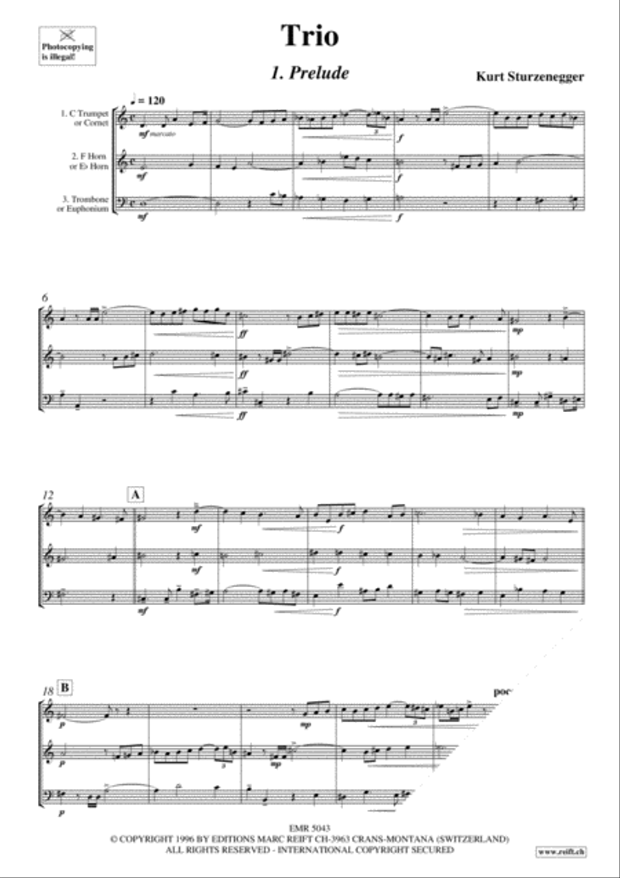 Trio Brass Trio scores gallery preview page 3