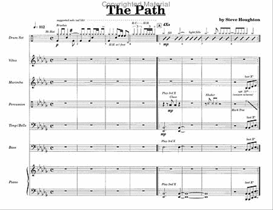 Path, The / Drum Set Feature Percussion Ensemble scores gallery preview page 2