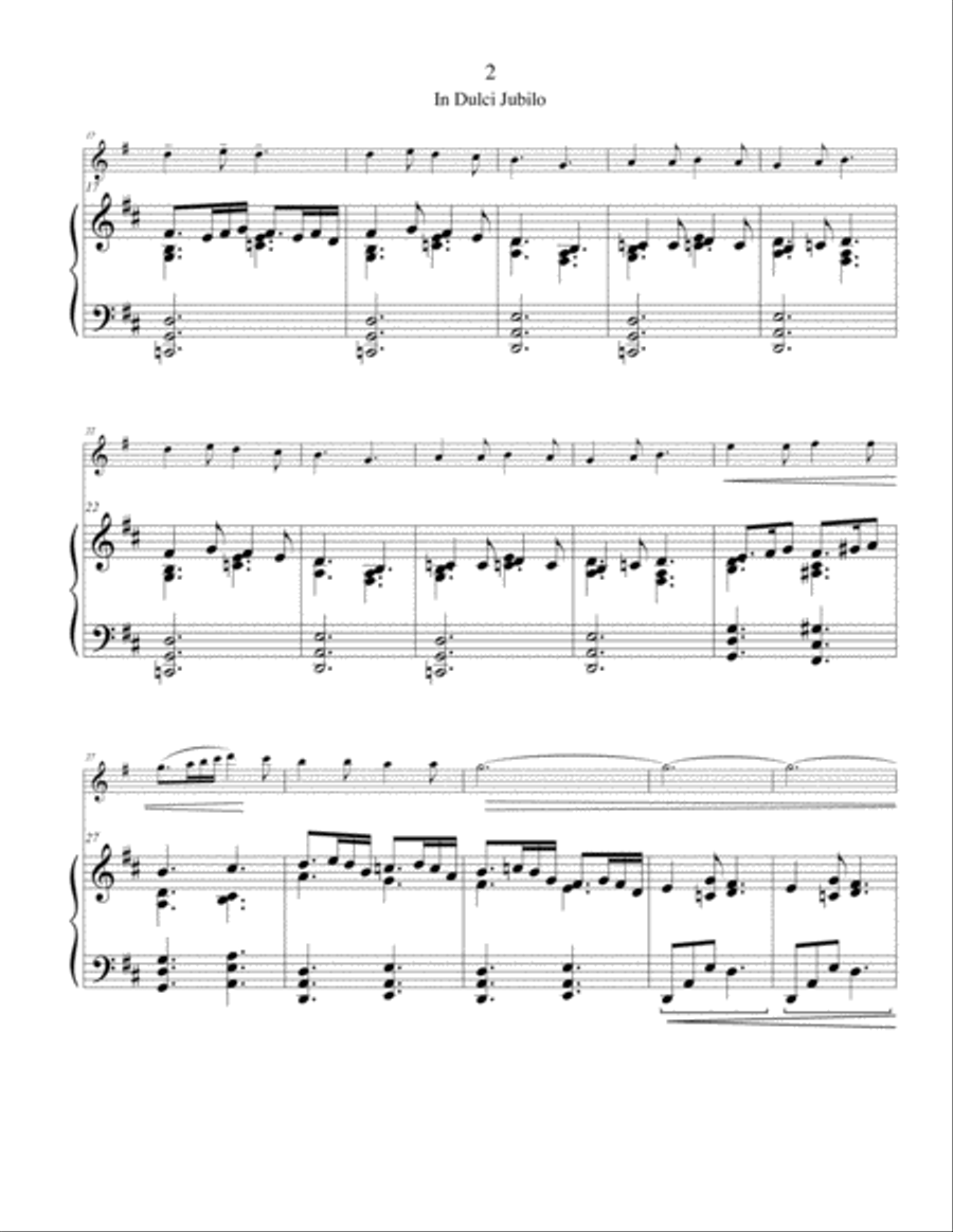 In Dulci Jubilo, alto flute Small Ensemble scores gallery preview page 2