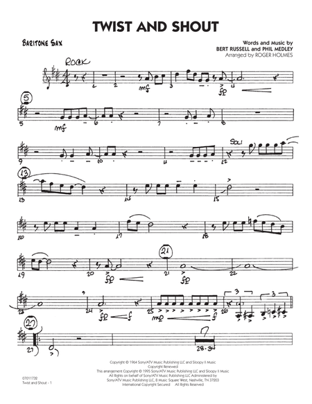 Twist And Shout - Baritone Sax