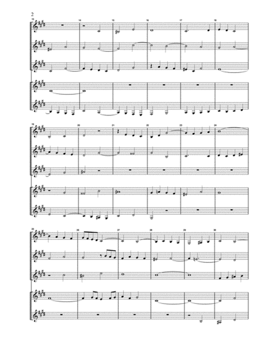Fugue No. 4 in C# Minor (WTC Book 1) for Clarinet Quintet image number null