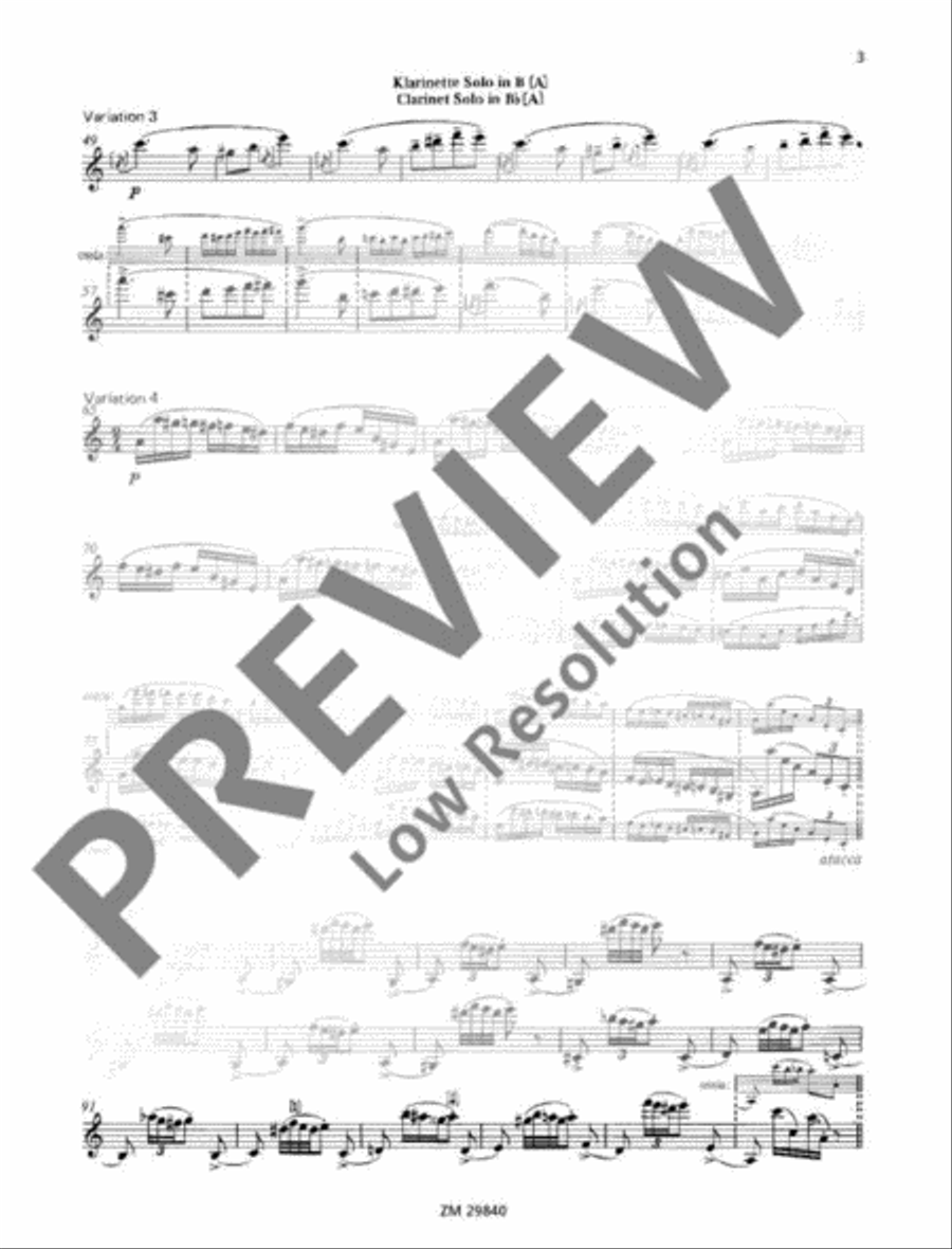 Capriccio Capriccio B-Flat Clarinet scores gallery preview page 4