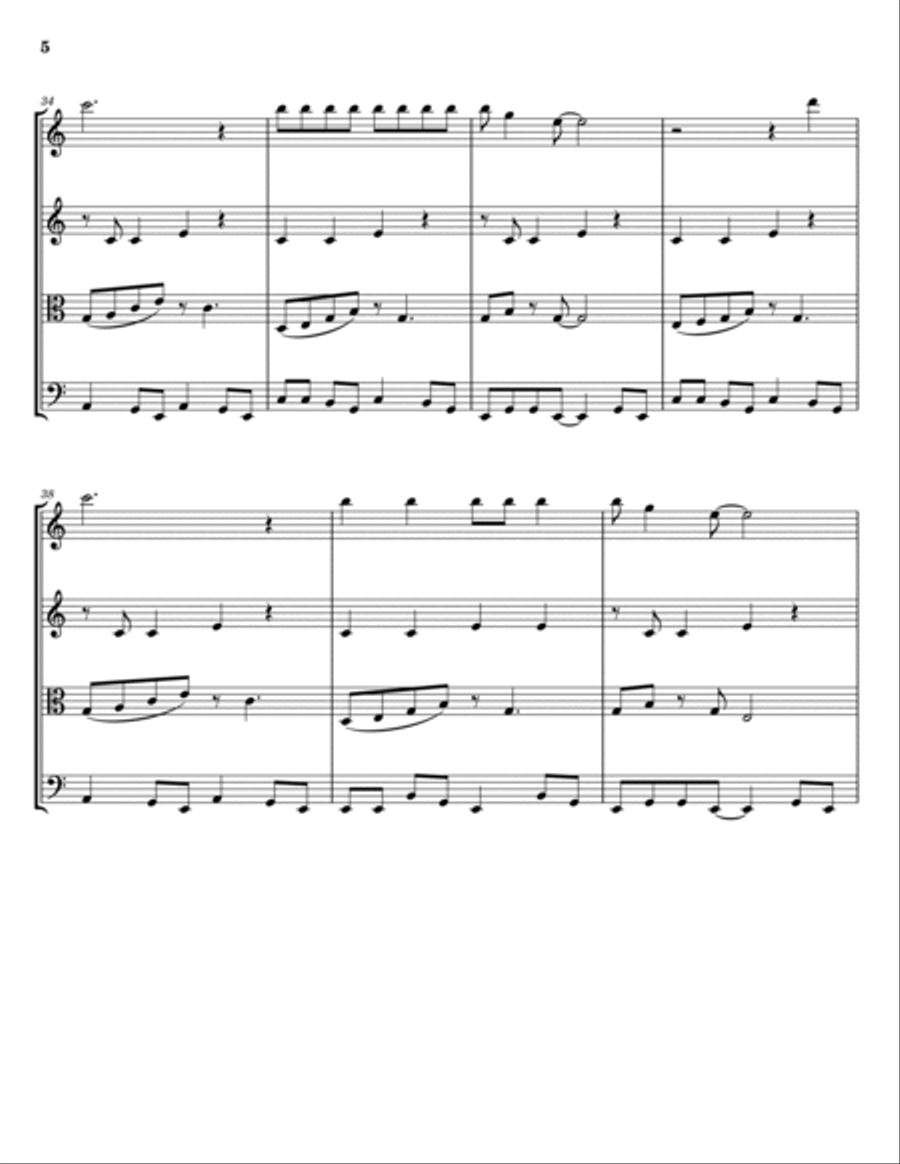Amber String Quartet scores gallery preview page 5