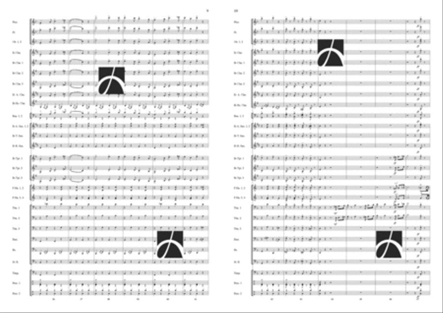 Coro dei Gitani Concert Band scores gallery preview page 6