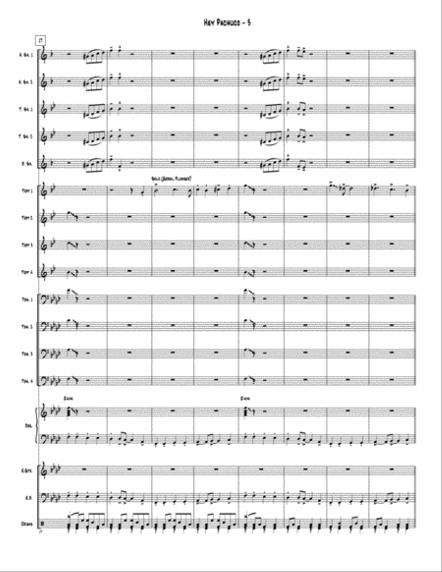 Hey Pachuco Jazz Ensemble scores gallery preview page 4
