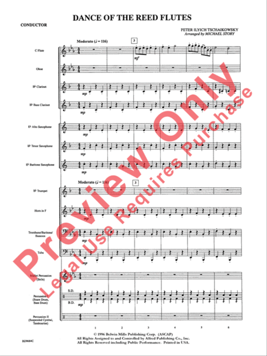 Dance of the Reed Flutes Dance of the Reed Flutes Concert Band scores gallery preview page 4
