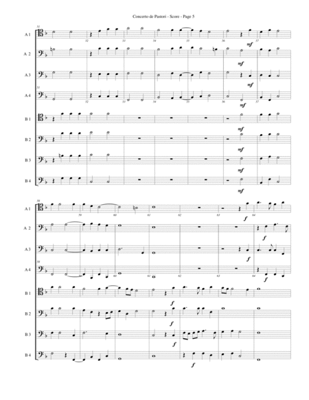 Concerto de Pastori for Trombone or Low Brass Octet image number null