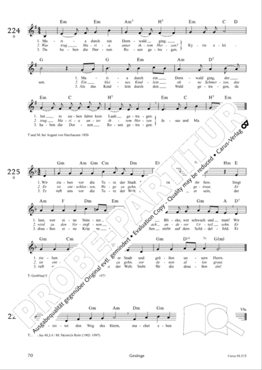 Gitarrenbuch zum Gotteslob Guitar scores gallery preview page 67