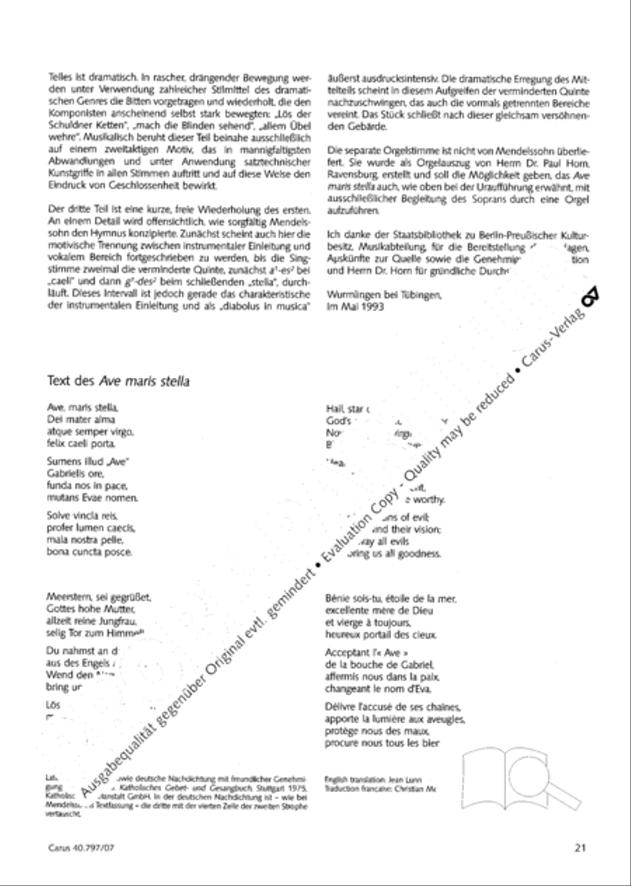 Ave maris stella (Ave maris stella (Ave, Stern der Meere)) Flute scores gallery preview page 22