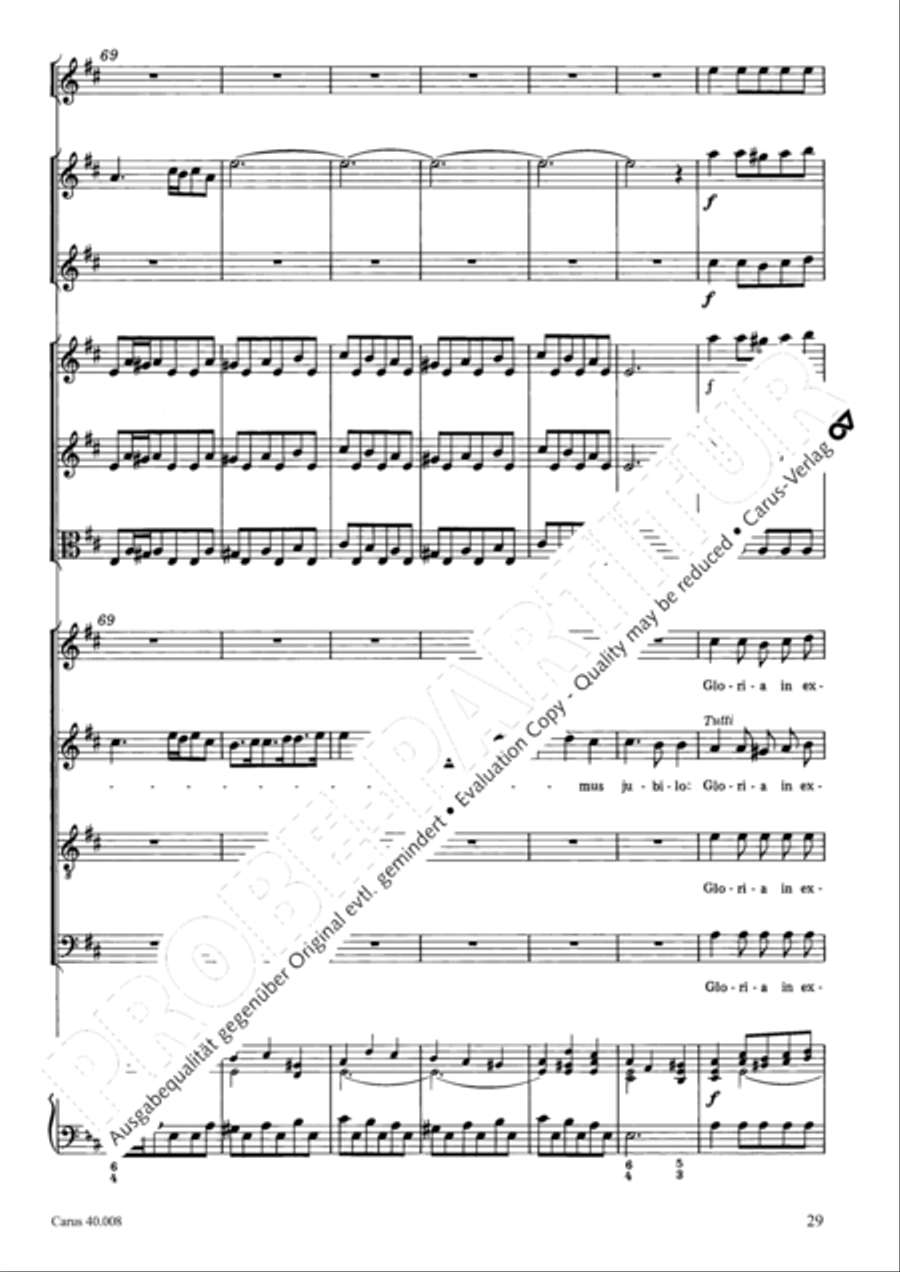 Introduzione e Gloria 4-Part scores gallery preview page 30