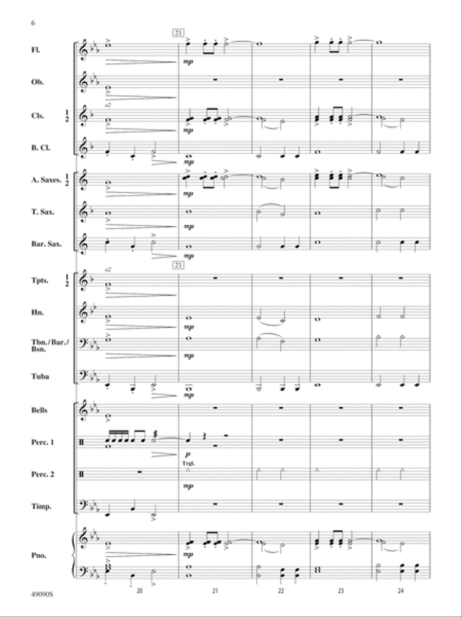 A Woodland Celebration: Score Concert Band scores gallery preview page 6