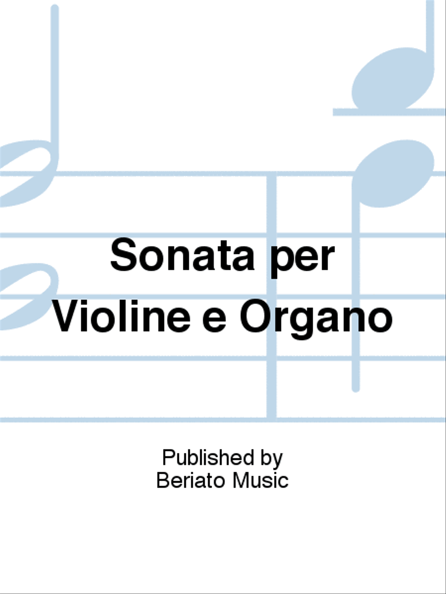 Sonata per Violine e Organo Violin scores gallery preview page 1