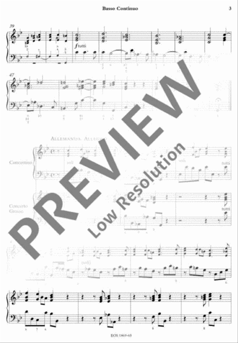 Concerto Grosso Basso Continuo scores gallery preview page 3