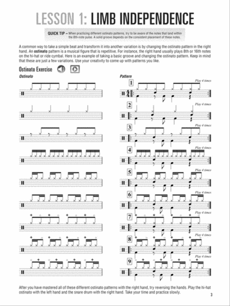Hal Leonard Drumset Method – Book 2 Percussion scores gallery preview page 3