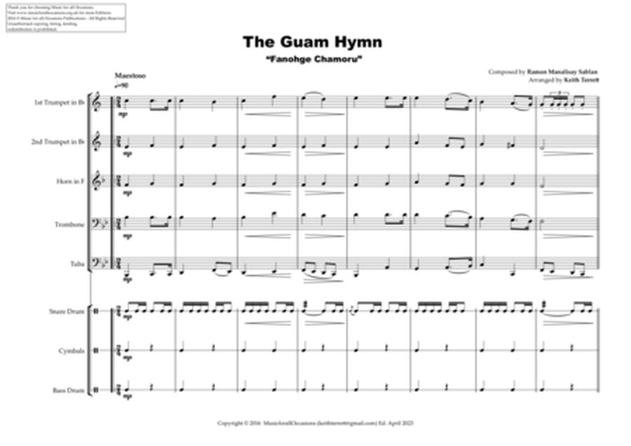 Guamanian Territorial Anthem (The Guam Hymn) for Brass Quintet image number null