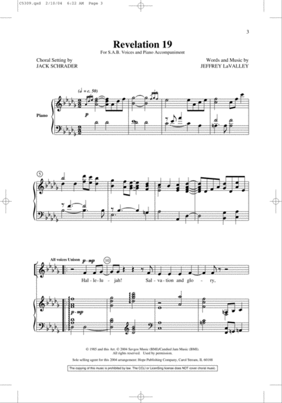 Revelation 19 Revelation 19 4-Part scores gallery preview page 13