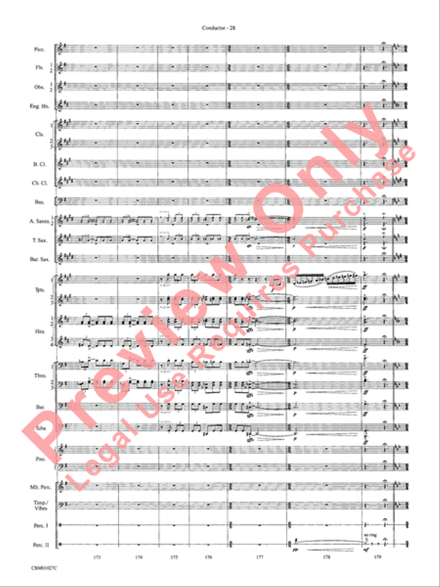 Harry Potter Symphonic Suite Concert Band scores gallery preview page 31