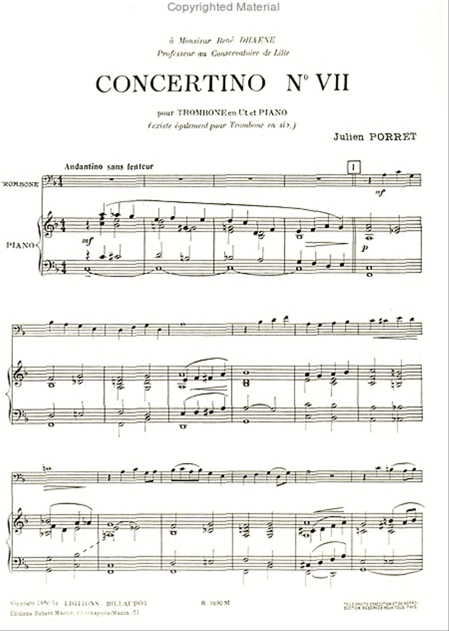 Concertino n°7 Piano Accompaniment scores gallery preview page 2