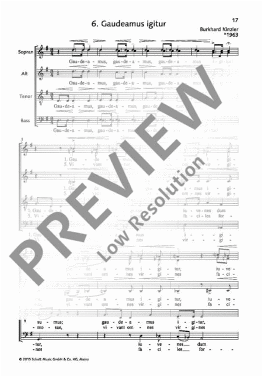 Gaudeamus igitur 4-Part scores gallery preview page 2