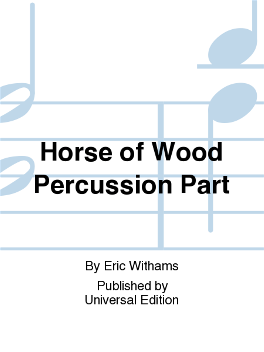 Horse of Wood Percussion Part Percussion scores gallery preview page 1