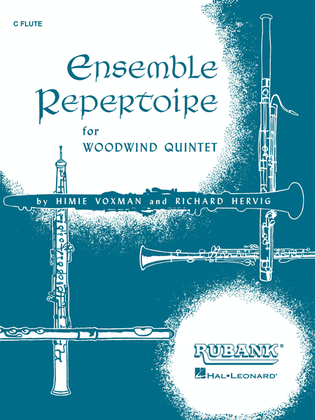 Book cover for Ensemble Repertoire for Woodwind Quintet - Flute